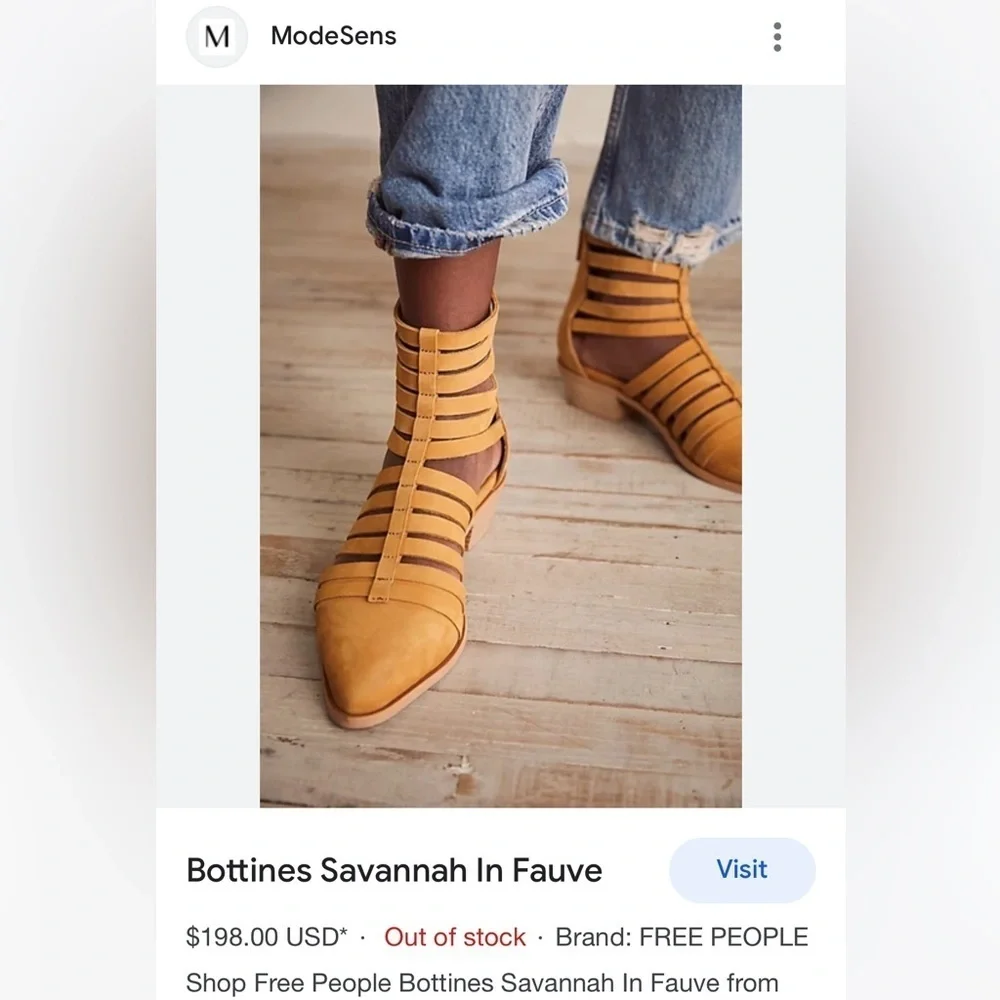New Free People Bottines Savannah Boot size 37.5 or 7.5